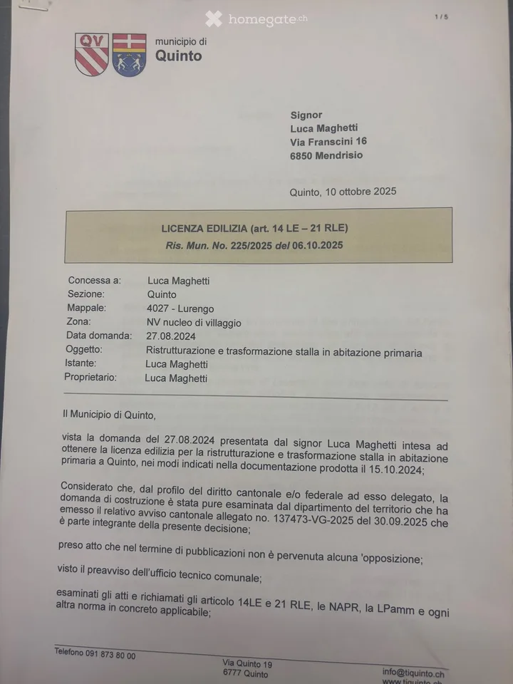 Rustique avec projet approuvé - dernier prix