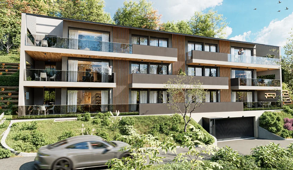 BOSCO LUGANESE ELEGANTES 4.5-ZIMMER-WOHNUNG MIT PANORAMABLICK 10 MINUTEN