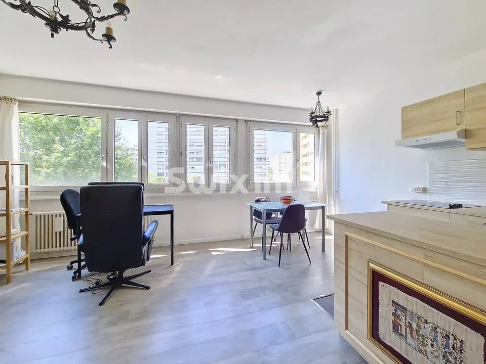 Bright and large 34 m² studio in Lancy