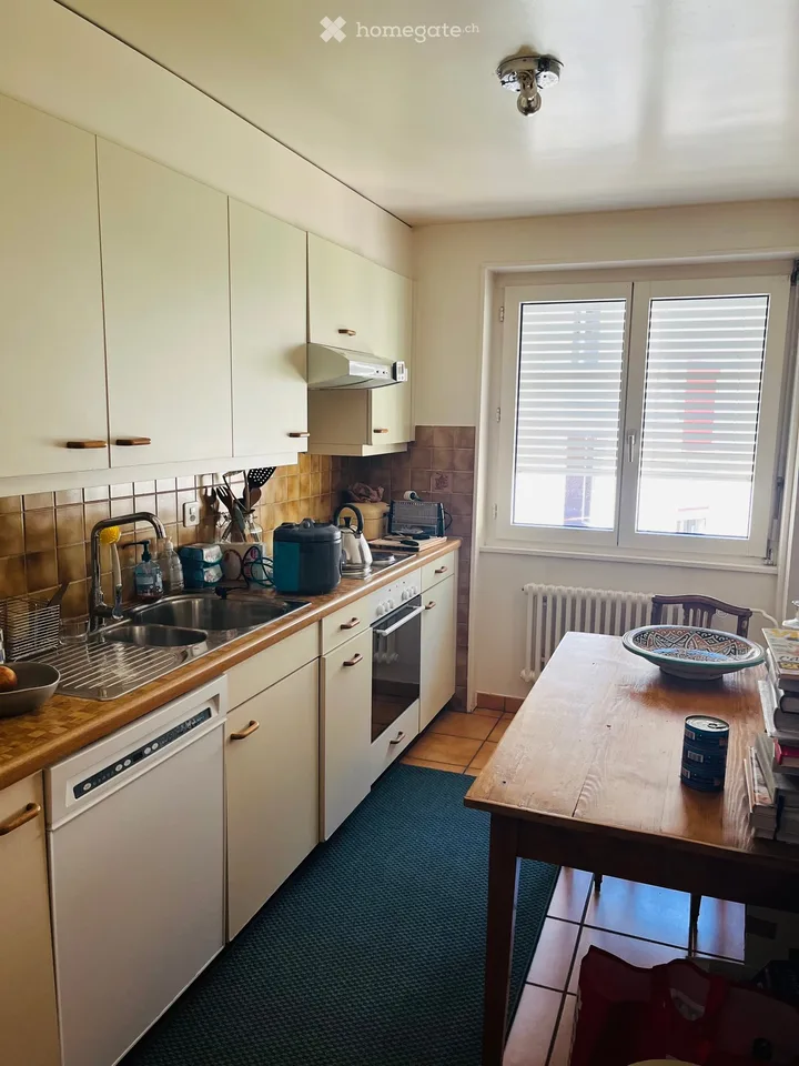 Wohnung 3 Zimmer im letzten Stock unter dem Bahnhof