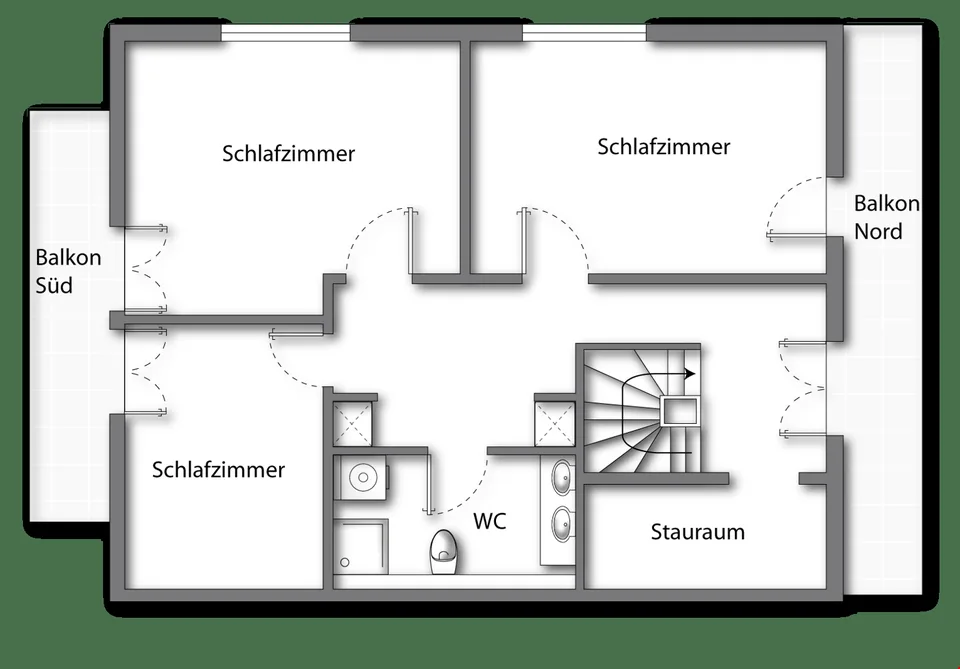 Moderne Altbau 5 1/2 Maisonette Wohnung in ehemaligen Bauernhaus