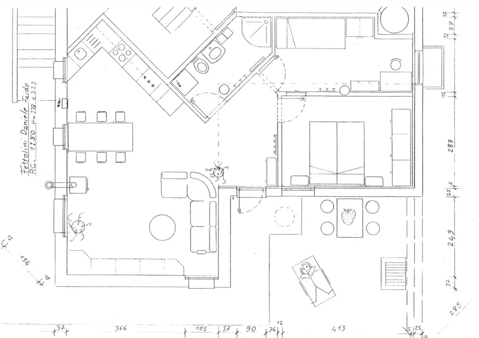 Wohnung zur Miete mit Garten und Parkplätzen