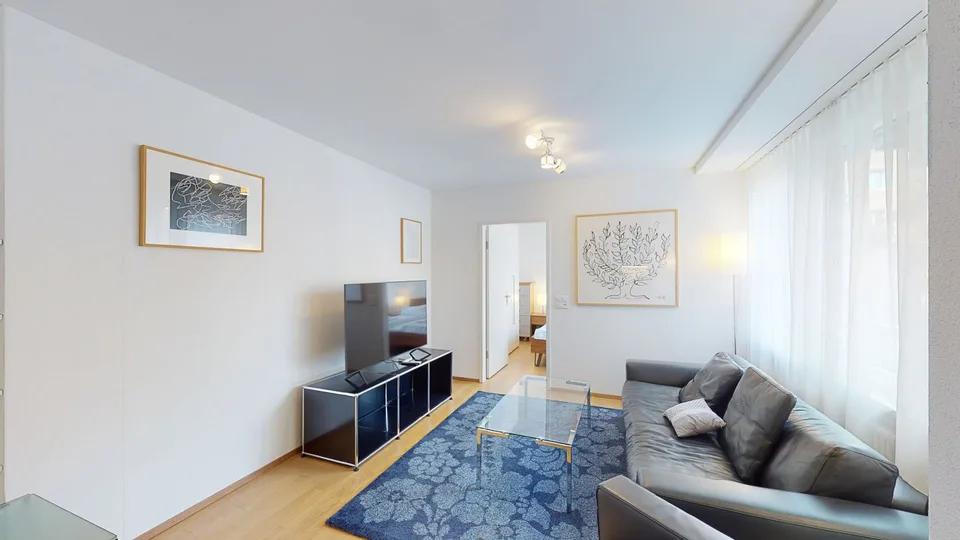 Stylish 2-Room Furnished Apartment with Balcony in Zürich Wiedikon