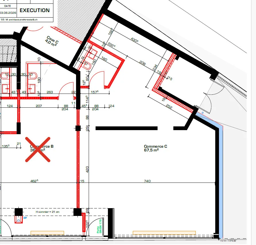Spazio artigianale/showroom di 67.5 m² in affitto a Losanna