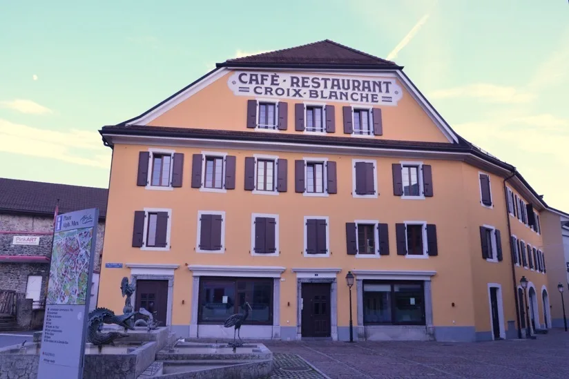 Restaurant au centre ville d'Aigle