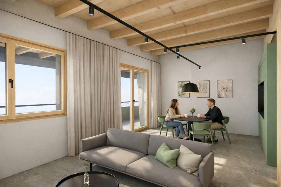 NEU - Möbliertes 3.5-Zimmer "Serviced Apartment" mit Balkon in Visp