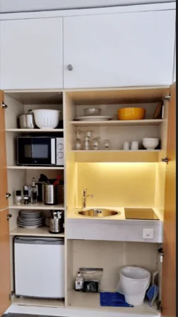 Appartement meublé 2 pièces au 5e étage avec accès au lac à Bissone