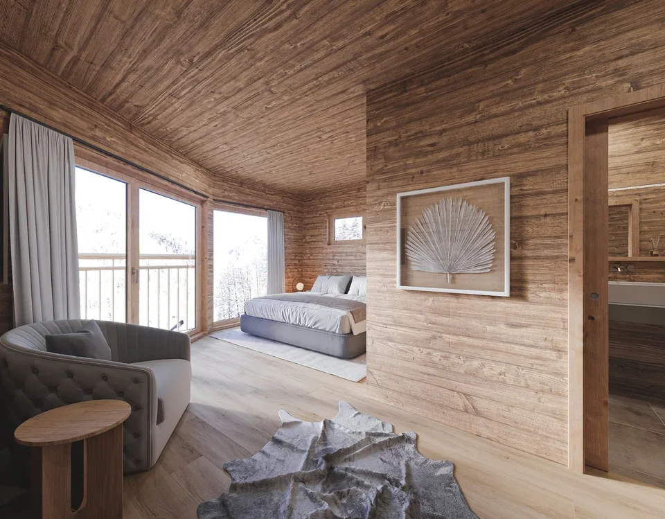 Progetto di nuova costruzione di Chalet Hotel di lusso