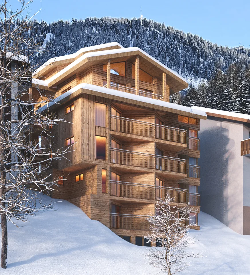 Progetto di nuova costruzione di Chalet Hotel di lusso