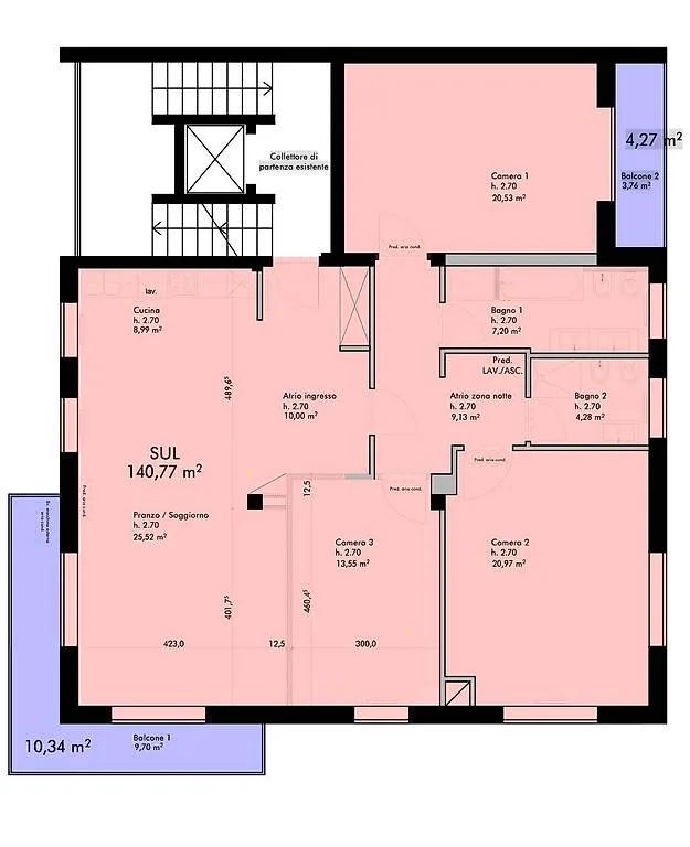 Penthouse, spacieux et lumineux dans le centre de Chiasso – photo 8 sur 8