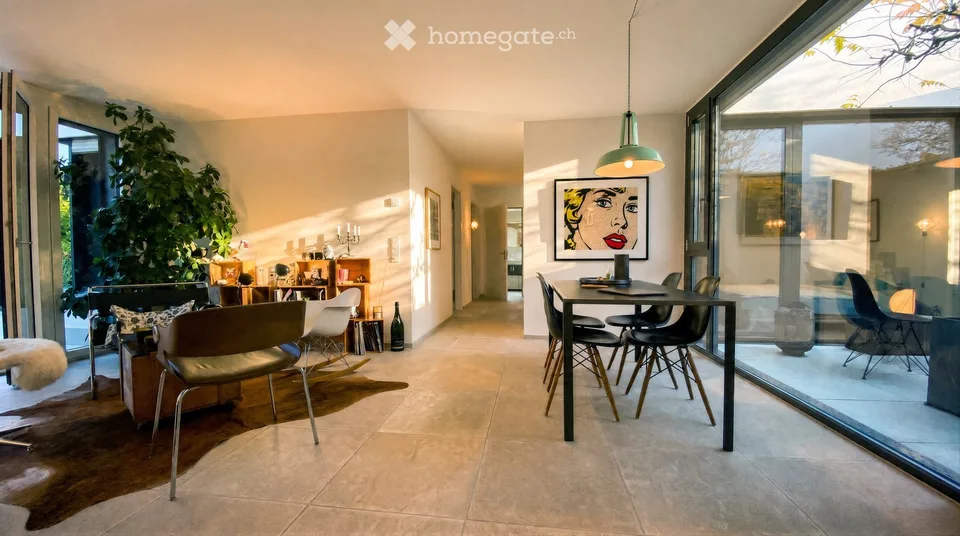 Appartement EG avec place assise dans le jardin