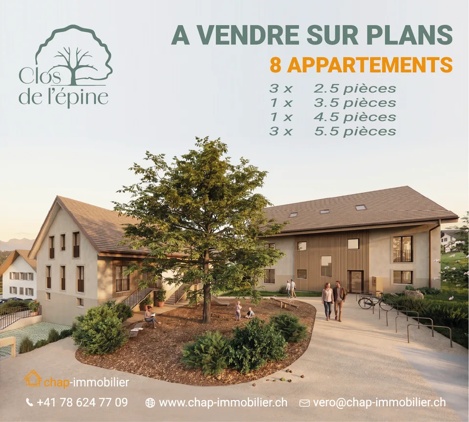Permis en force pour la vente de 8 appartements sur plan
