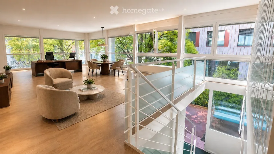Étage privé climatisé 148 m² · Gare de Baar · deux accès · fraîchement rénové