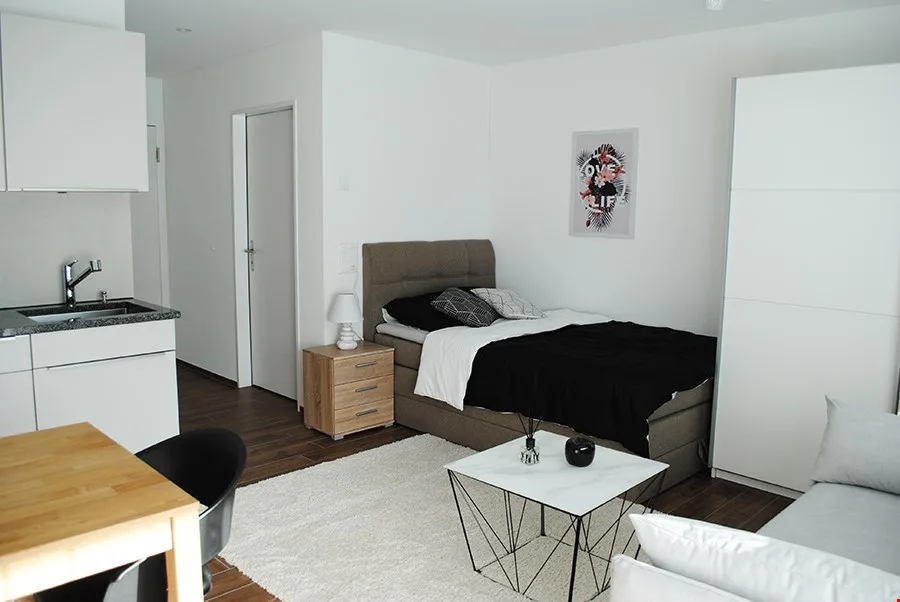Möbliertes Studio mit Fitness und Wellnessraum