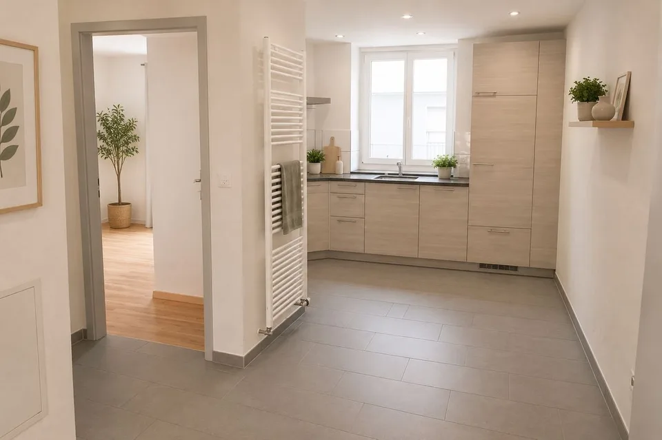 Appartement lumineux de 3 pièces au centre du village