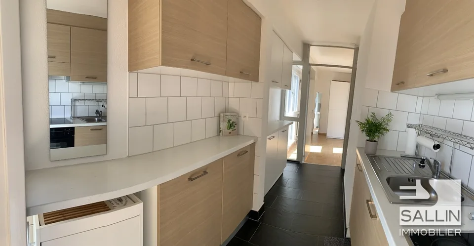 APPARTEMENT RENOVE DE 2½ PIECES  AVEC VUE DEGAGEE