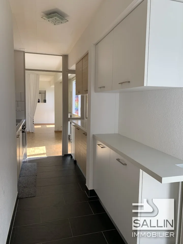APPARTEMENT RENOVE DE 2½ PIECES  AVEC VUE DEGAGEE