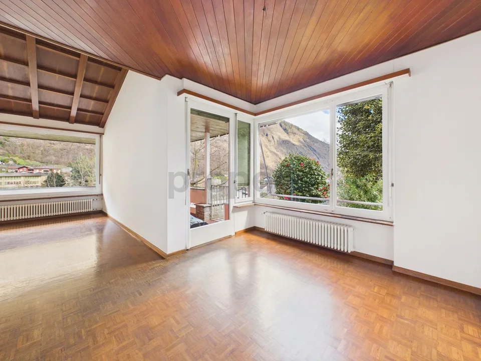 Helles Apartment in einer Doppelhaushälfte mit 8 Zimmern und großem Garten in Giornico – Foto 18 von 34