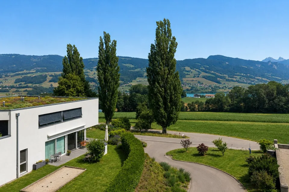 4,5 locali con giardino privato e vista impareggiabile sul Moléson