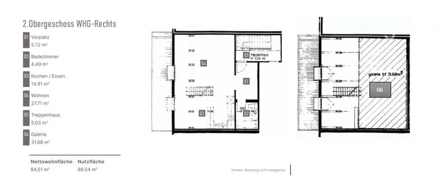 Zu vermieten - Charmante 1.5 Zimmer-Dachwohnung mit Galerie