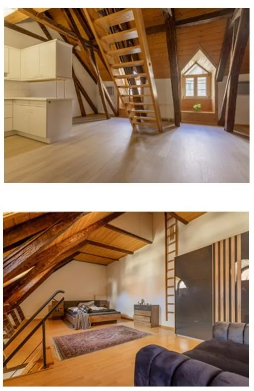 Zu vermieten - Charmante 1.5 Zimmer-Dachwohnung mit Galerie