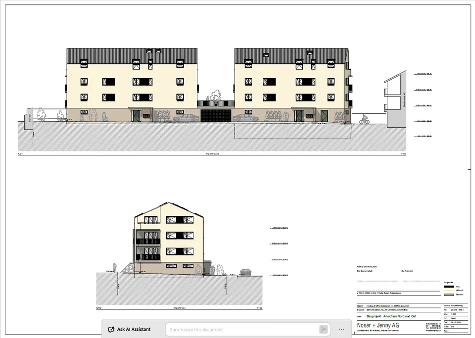 Moderne 3.5-Zimmer-Wohnung mit Balkon in Niederurnen, Glarus Nord