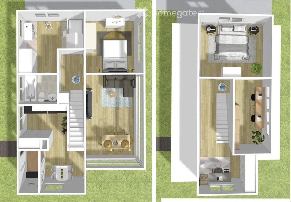Neuwertiges 5.5Zimmer-Einfamilienhaus Gartenblick nähe Aarau