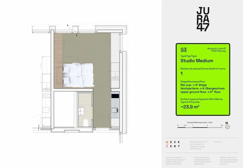 Studios neu in einer Studentenresidenz, mit einer umfassenden Miete!