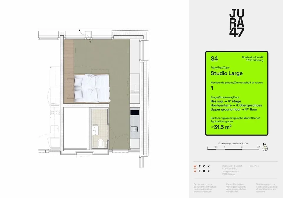 Studios neu in einer Studentenresidenz, mit einer umfassenden Miete!