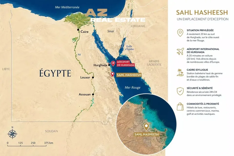SAHL HASHEEH EGITTO APPARTAMENTO DI PRESTIGIO VISTA MARE 450.000 EURO