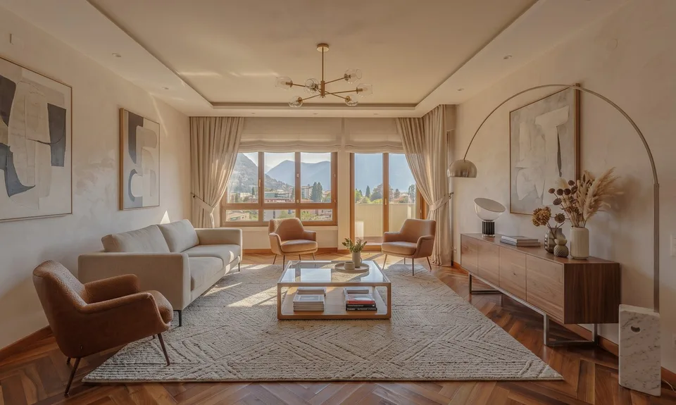 LARGE 4.5 ROOM APARTMENT WITH BALCONY AND SWIMMING POOL IN LUGANO CENTER