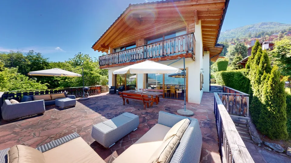 Stunning 5-Room Chalet with Pool and Panoramic Mountain Views in Nendaz