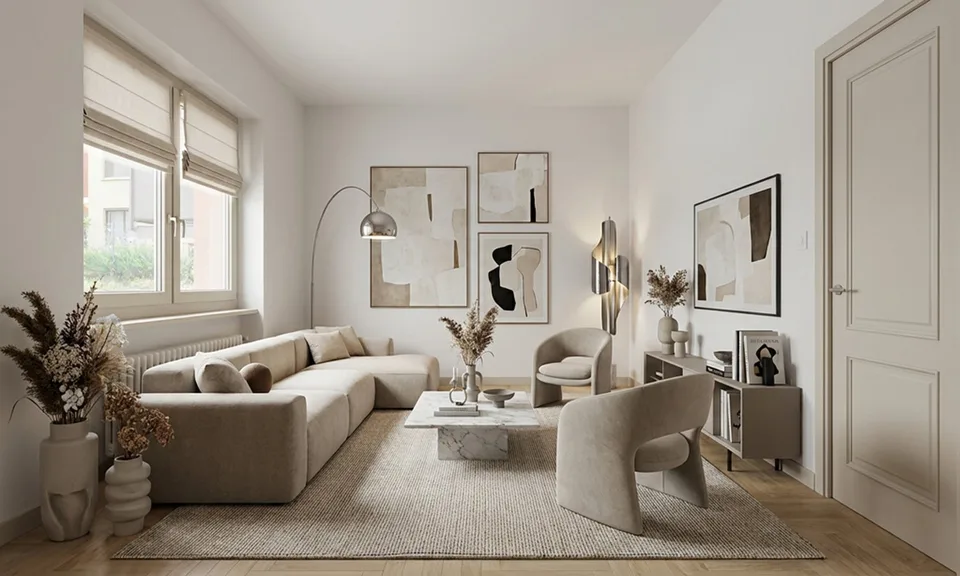 Moderne 3.5 Zimmer Erdgeschosswohnung in einer servierten Zone in Lugano