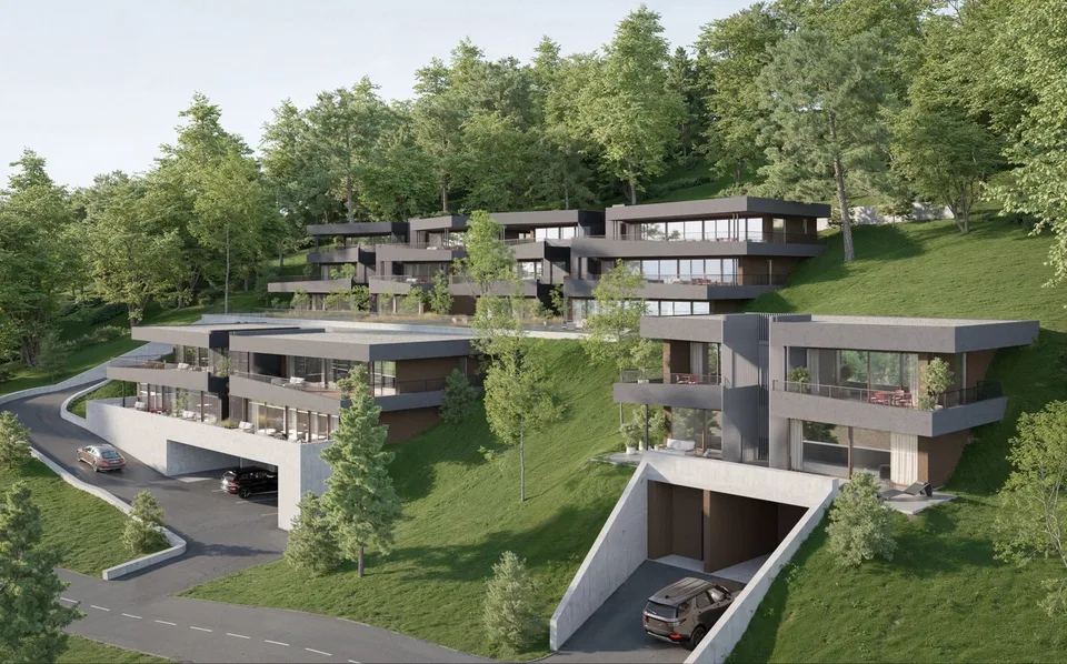 Wohnung 3.5 Zimmer neu mit großer Terrasse und privatem Grünbereich in Savièse