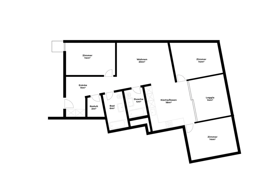 Möblierte luxuriöse 4.5-Zimmer-Wohnung in Luzern – Foto 9 von 9