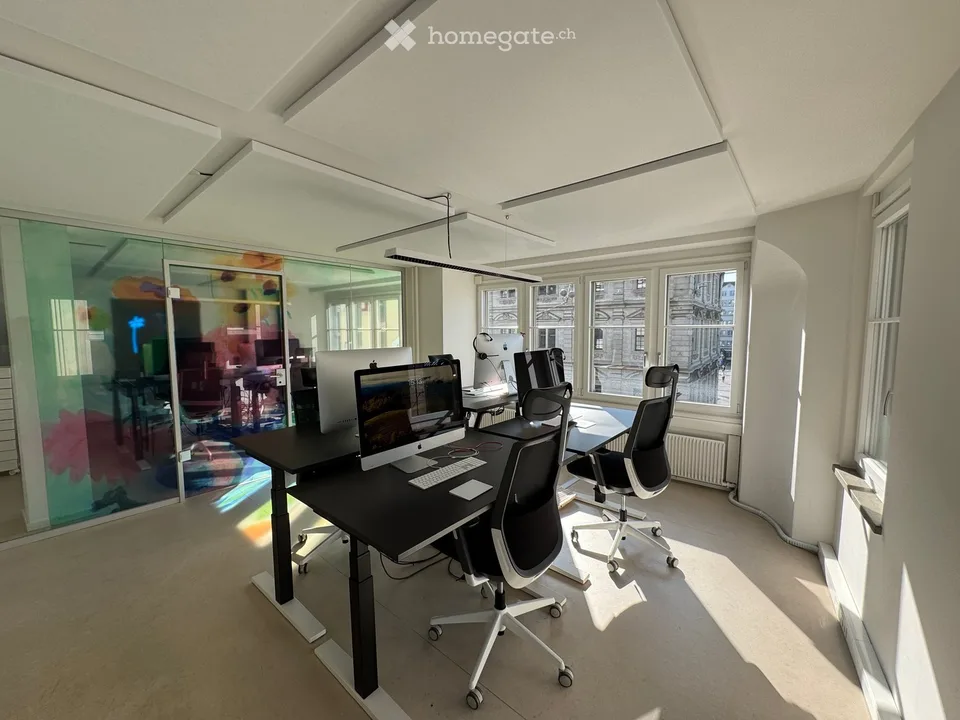 Bureau représentatif sur Limmatquai – une base idéale pour les équipes hybrides au cœur de Zurich.