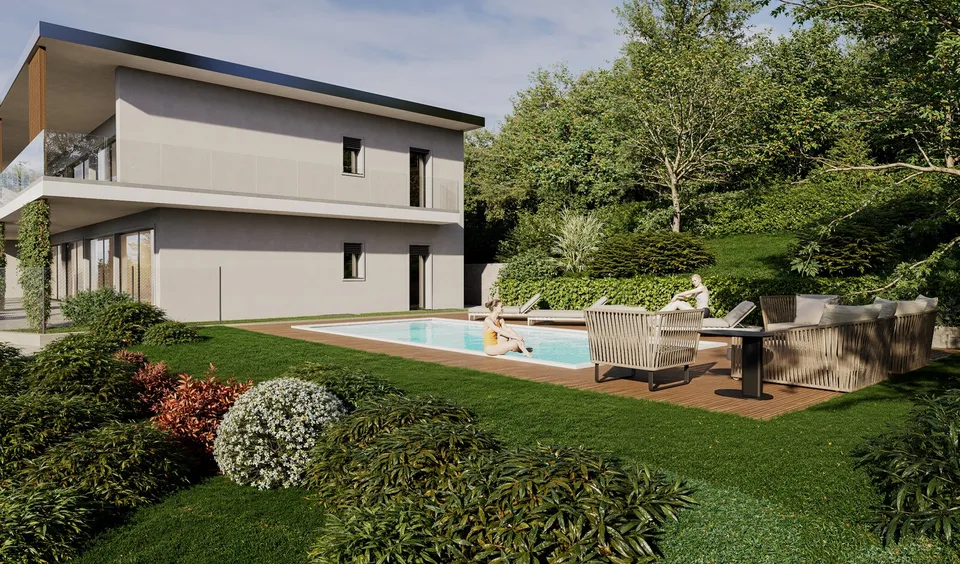 DUPLEX MIT GARTEN IN LUGANO