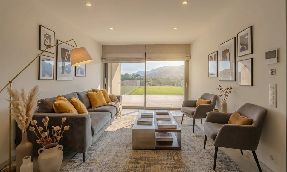 Moderne und geräumige 2.5-Zimmer-Wohnung mit privatem Garten in Ponte Capriasca