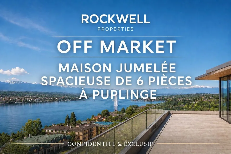 Maison jumelée spacieuse de 6 pièces à Puplinge