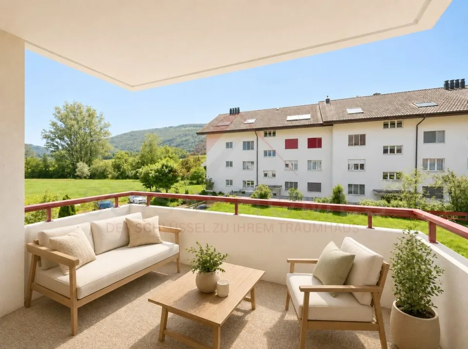 3.5-Zimmer-Wohnung mit Weitsicht und ruhigem Wohngefühl in Laupersdorf