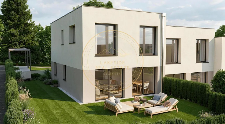 villa contemporaine neuve en pignon - Villa A