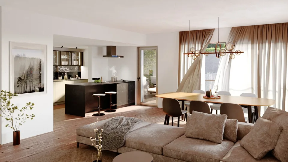 Neue 4.5-Zimmer-Dachwohnung mit Garten und Terrasse in Vacallo