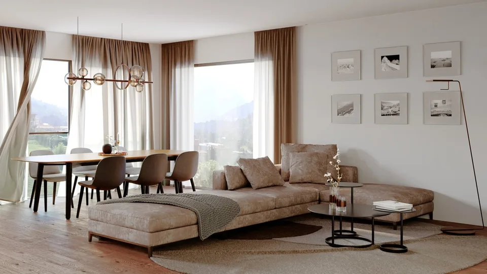Neue 4.5-Zimmer-Dachwohnung mit Garten und Terrasse in Vacallo