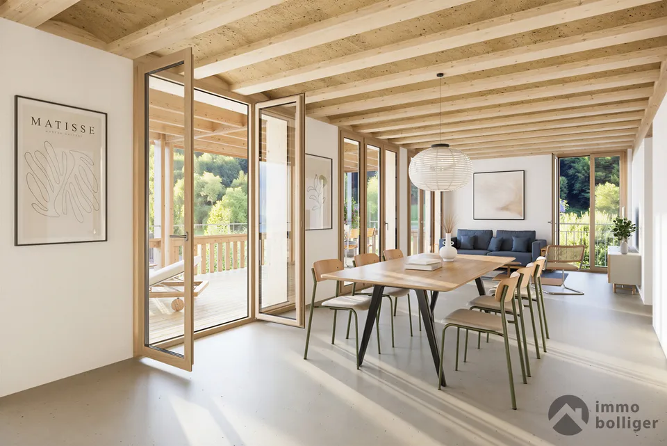 Wohnen im Baumgarten: Holzbau mit Charme und Weitblick