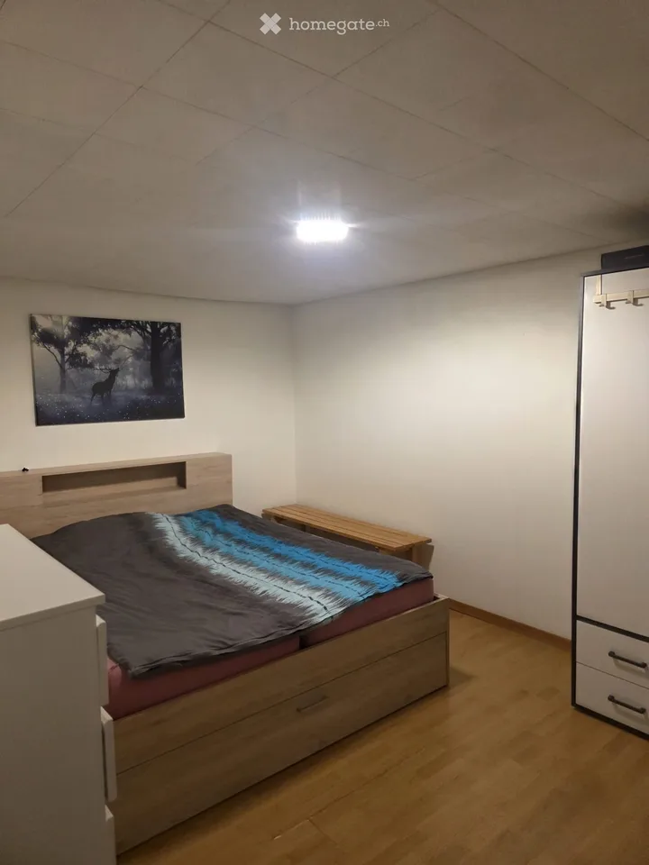 À louer à partir du 1er sept Madiswil: appartement 3,5 pièces au rez-de-chaussée