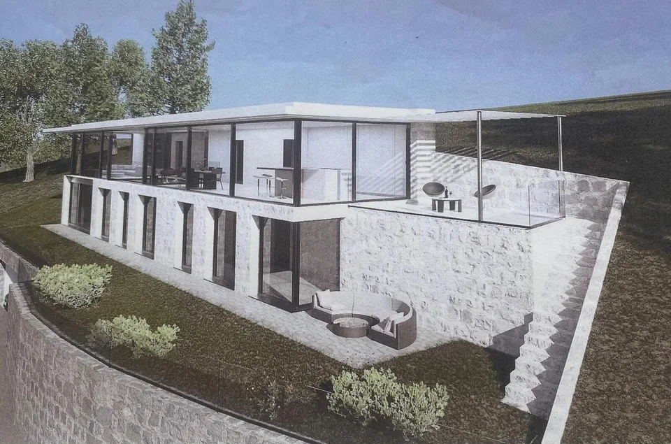TERRENO CON VISTA LAGO E PROGETTO PER UNA VILLA A NEGGIO