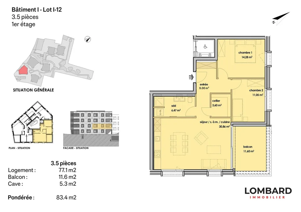 ***RÉSERVÉ*** Appartement de 3.5 pièces au 1er étage – photo 7 sur 7