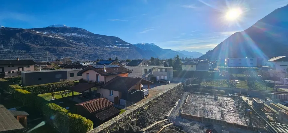 Vétroz ? 3.5 pièces neuf en rez-de-chaussée avec jardin privatif de 75 m²