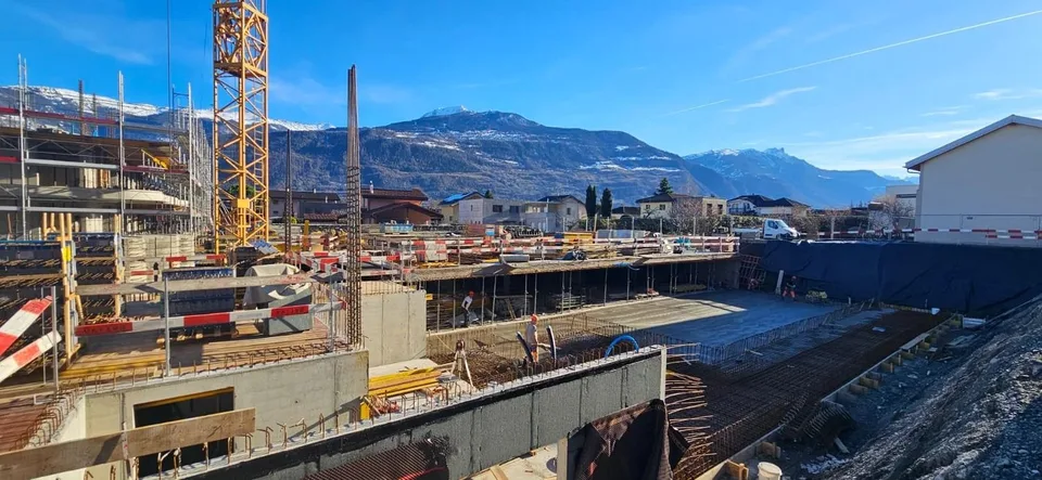 Vétroz ? 3.5 pièces neuf en rez-de-chaussée avec jardin privatif de 75 m²