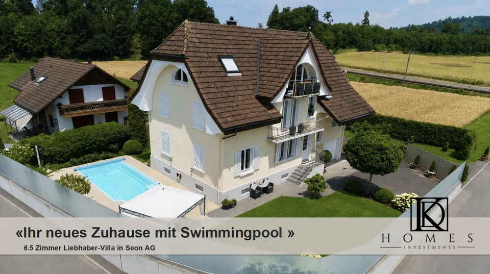 6.5-Zimmer Liebhaber Villa mit Swimmingpool in Seon